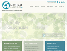 Tablet Screenshot of naturalinvestments.com
